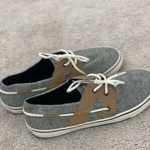 Tommy Bahama Gray and Tan Casual Loafers